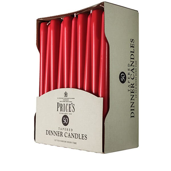 Price's Pack Of 50 Dinner Candles