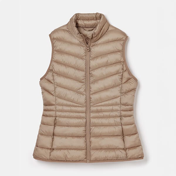 Joules Pearl Grey Kenley Showerproof Padded Gilet Harts of Stur