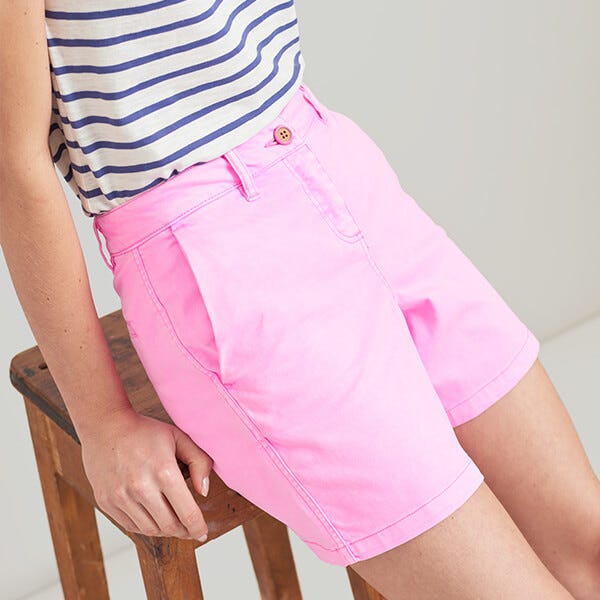 Hot pink chino shorts online