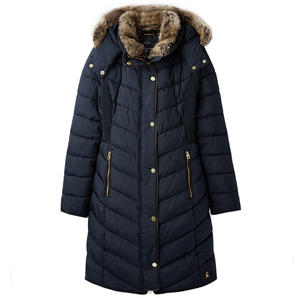 Joules cherington cheap coat black