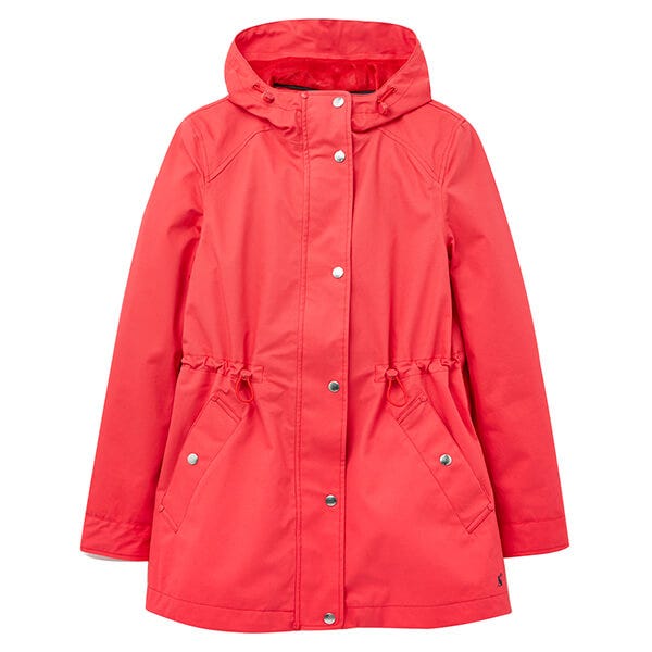 Joules shoreside coat poppy on sale