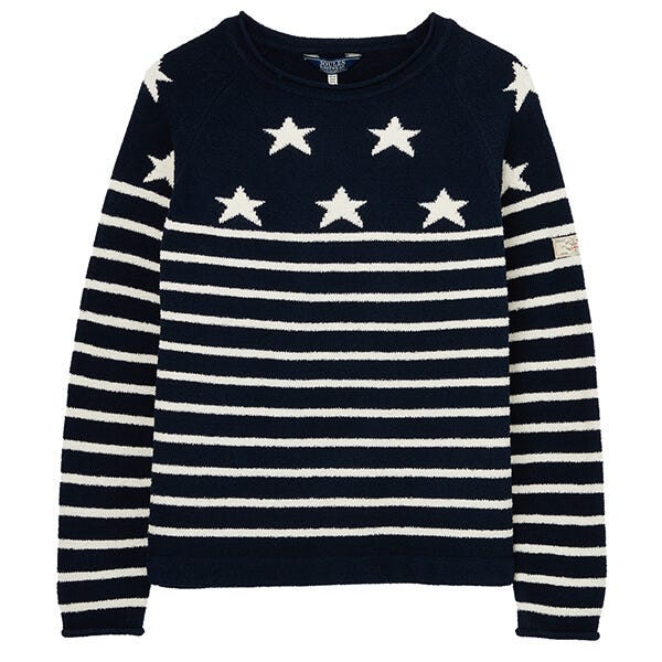 Joules navy 2025 star jumper