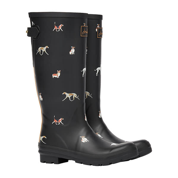 Joules dog store print wellies