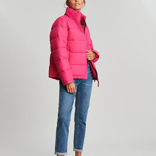 Joules Fuchsia Purple Elberry Super Puffer Coat Harts of Stur