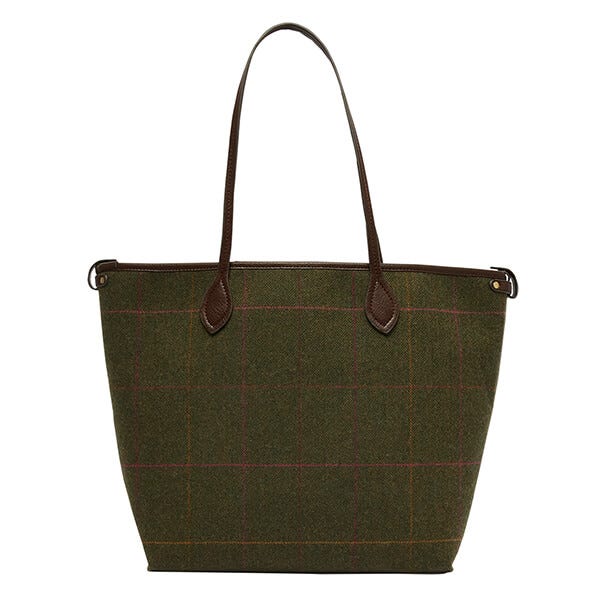 Joules Green Tweed Adeline Tote Shopper Harts of Stur