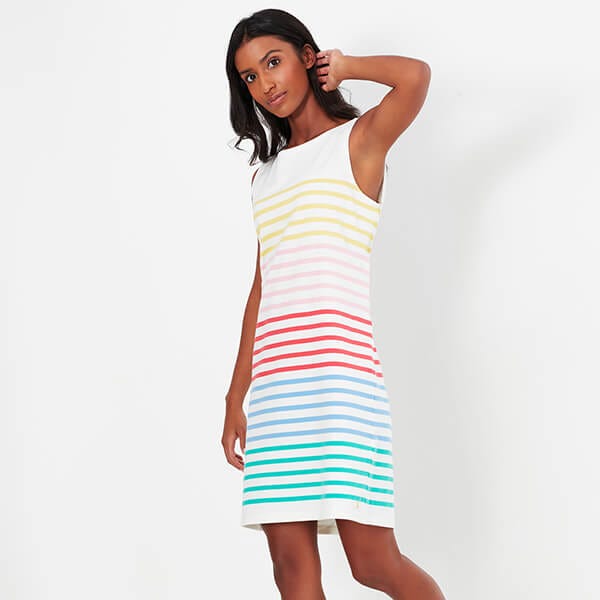 Joules riva sleeveless jersey dress on sale