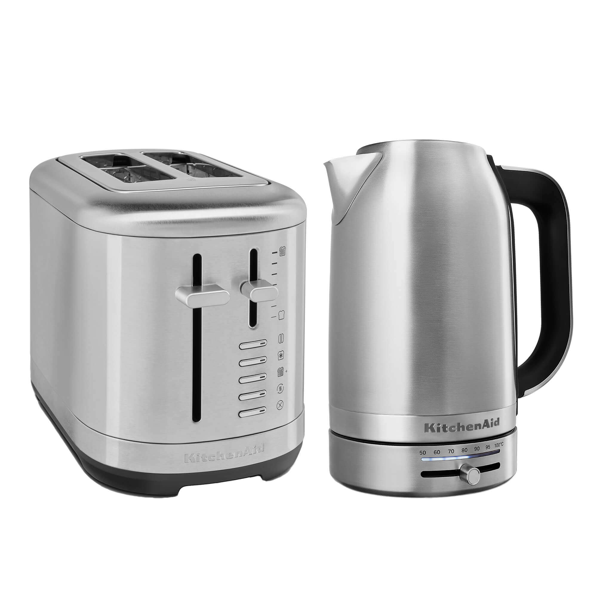 KitchenAid Breakfast Suite Stainless Steel 1.7L Kettle and 2 Slice Toaster Set 5KEK17015KMT2109BSX Harts of Stur