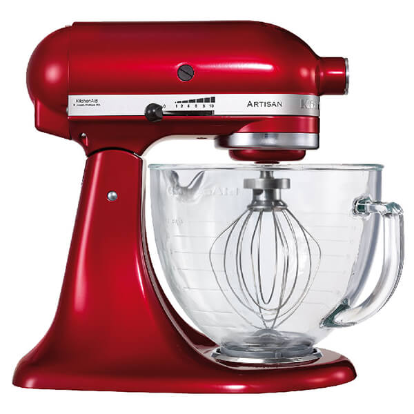 KitchenAid Artisan Mixer 156 Candy Apple with Glass Bowl 5KSM156BCA Harts of Stur