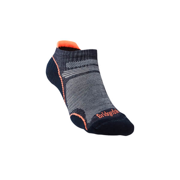 Bridgedale Womens Hike Ultra Light T2 Merino Performance Low Socks Navy Candy Harts of Stur