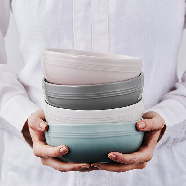 Le Creuset Stoneware Set of 4 Coupe Collection Cereal Bowls