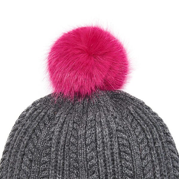 Joules cream bobble hat online