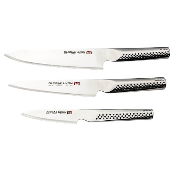 Global Ukon 6-Piece Block Knife Set