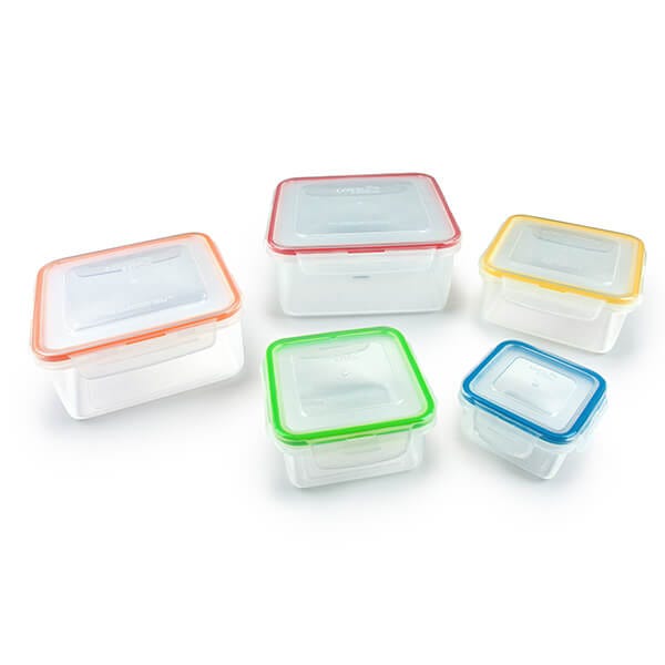 LocknLock 5-Piece Nestable Square Storage Set 