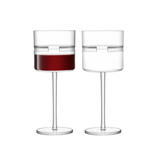 Olive Ripple Red Wine Glass Pair – Hostess