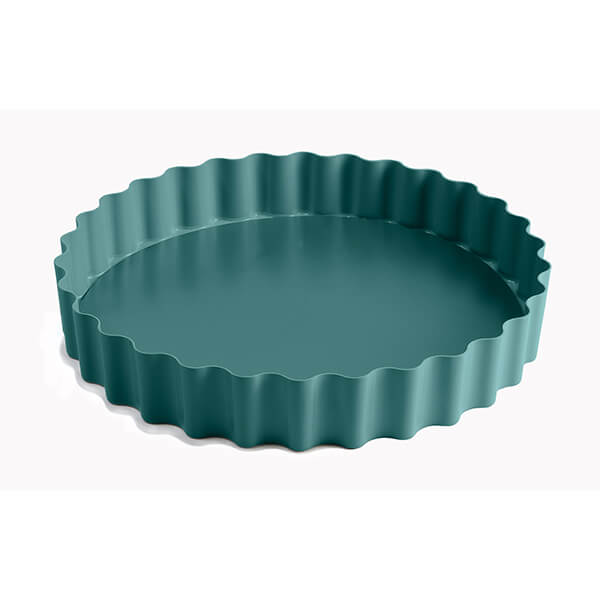 Jamie Oliver Atlantic Green 10in 25cm Non Stick Loose Base Tart Tin JB1445 Harts of Stur