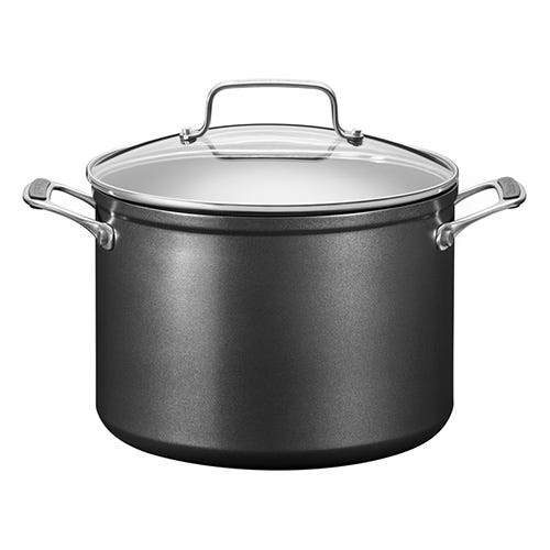 KitchenAid Anodized Aluminium Stockpot with Lid 24cm 8L for sale