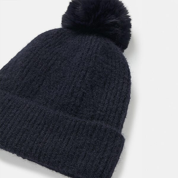 Joules Navy Effie Knited Bobble Hat Harts of Stur