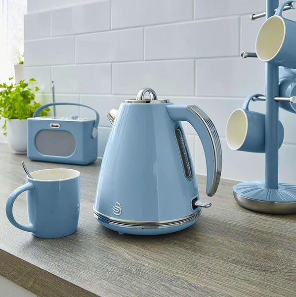 Pale blue kettle and toaster best sale