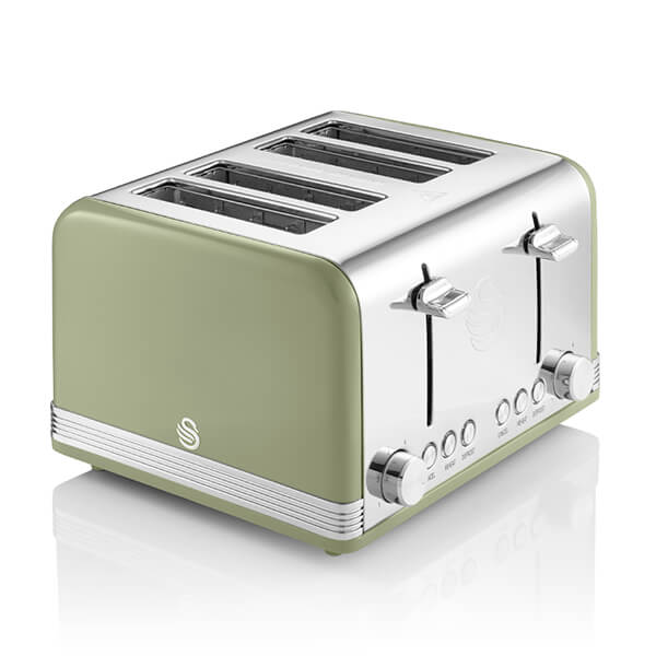 Swan retro 2025 toaster green