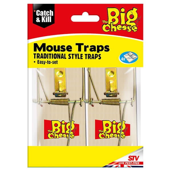 Big Cheese Self Set Metal Mouse Trap 2 Pack