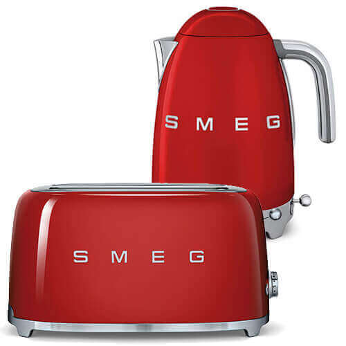 Smeg Variable Temperature Kettle 3D Logo,Red for Sale in