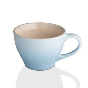 Le Creuset Stoneware Espresso Mug, 100 ml-Coastal Blue, Sea