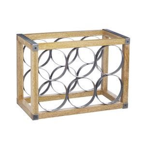 Living Nostalgia Stackable Wine Rack for 4 Bottles 