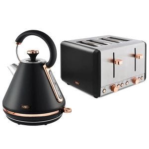 Tower T19031RG 'Cavaletto' 3-in-1 Electric Can Opener - Black & Rose Gold