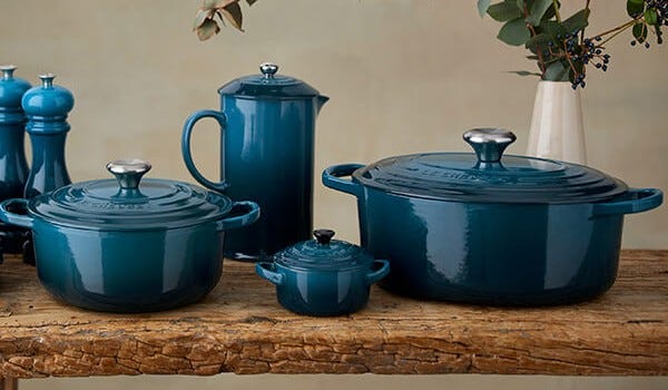 Le Creuset Deep Teal Stoneware Petite Round Casserole