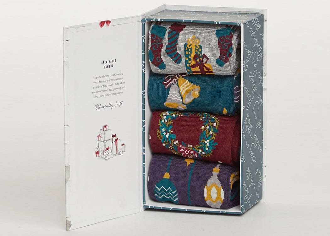 Thought Christmas Eve Sock Box