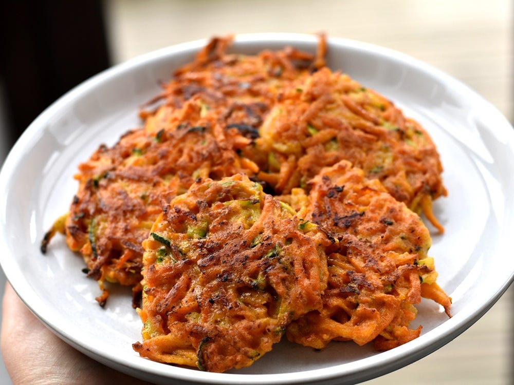 Sweet Potato Fritters Plate