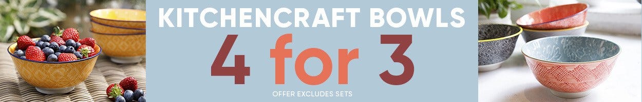 KitchenCraft Bowls 4 For 3