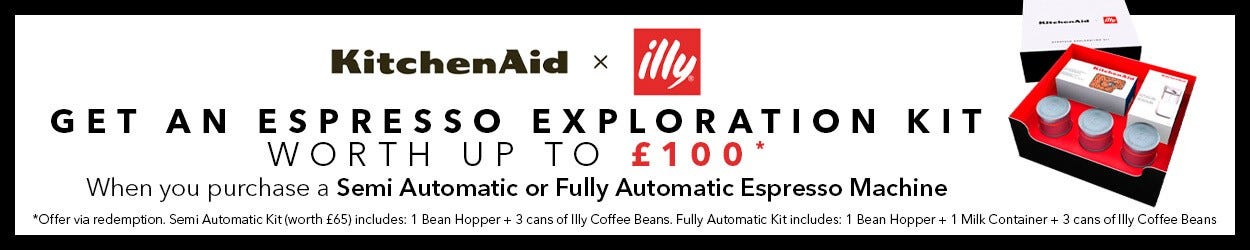 KitchenAid Semi-Auto & Fully-Auto Espresso Coffee Machines Promo